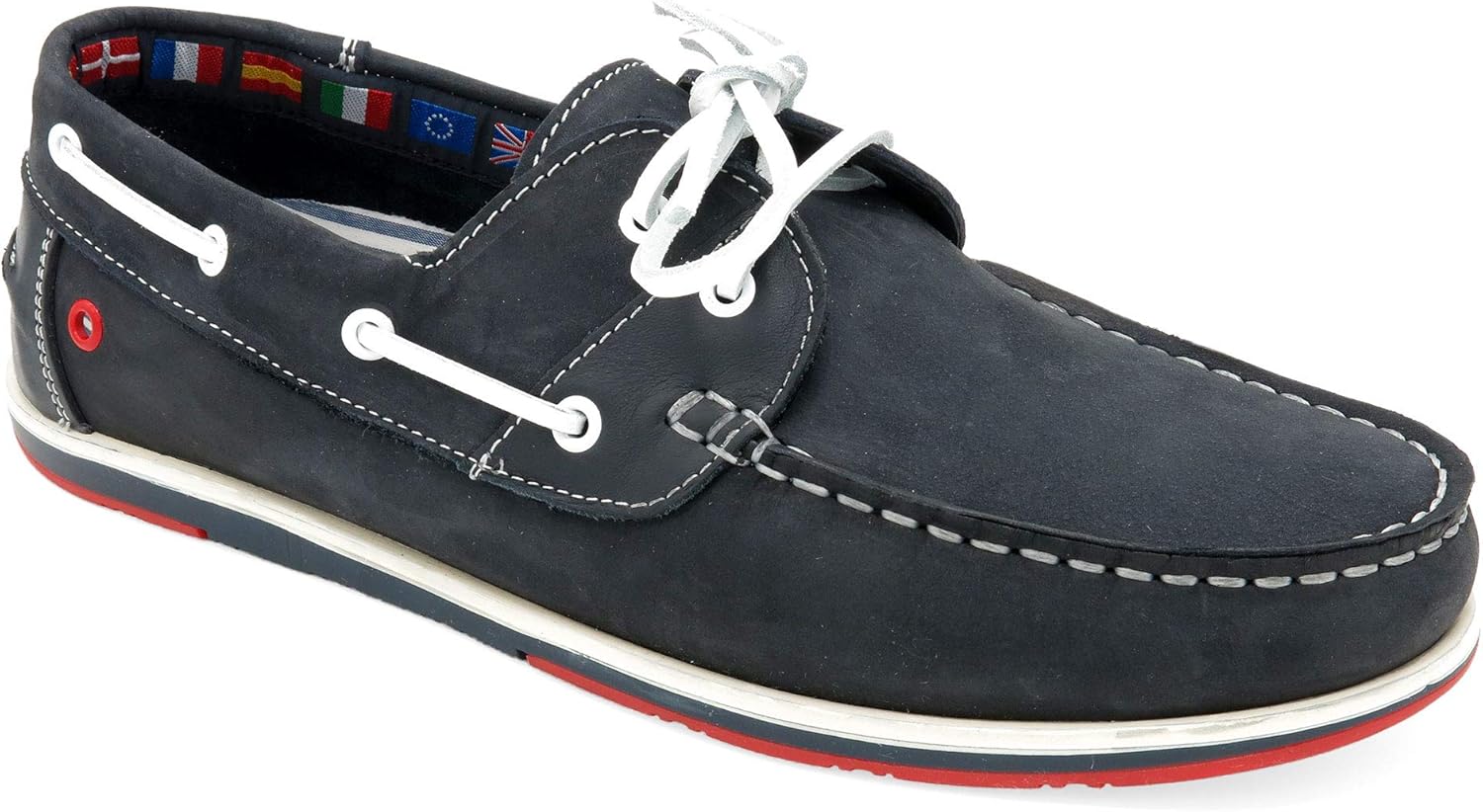 Innovation - Made in Portugal - Men's Nubuck Leather Boat Shoes with ...