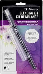 Tombow Blending Kit. Includes Blending Palette, Colorless Blender, Spray Mister, and Blending Guide