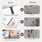 AGM Dry Erase Mini Whiteboard A4 Pink with 3 Pens Eraser Mesh Bag view 5