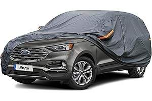GUNHYI Premium Car Cover Custom Fit Ford Edge (2007-2024), 16 Layers Heavy Duty Car Cover Waterproof All Weather with Zipper Door for Sun Rain Snow Dust Uv Protection