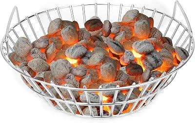 Onlyfire Stainless Steel Charcoal Ash Basket Fits Large BGE Kamado Joe Classic