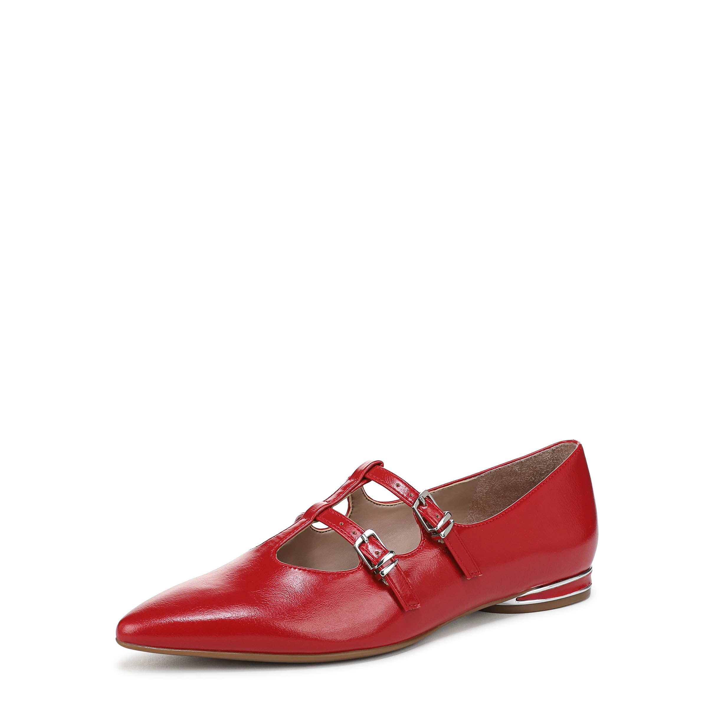 Naturalizer Women’s Brigitte Mary Jane Flat Crimson Red 7.5 M