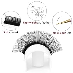 Eyelash Extensions D Curl 0.07mm 15-20mm Mixed Tray