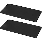 uxcell 2Pcs Felt Base Shaper, 12 x 6 Inch Rectangle Handbag Bottom Shaper Pad Bag Liner Board Insert Arc Corner for Purse Tote Crossbody Bag Backpack, Black