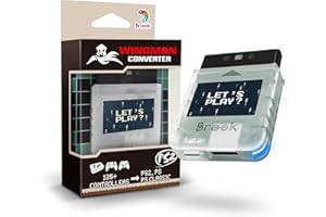 Brook Wingman PS2 Transparent White Converter - Special Wireless Version of PS4/3 to PS2/1, Retro Consoles Converter on PS2/ 