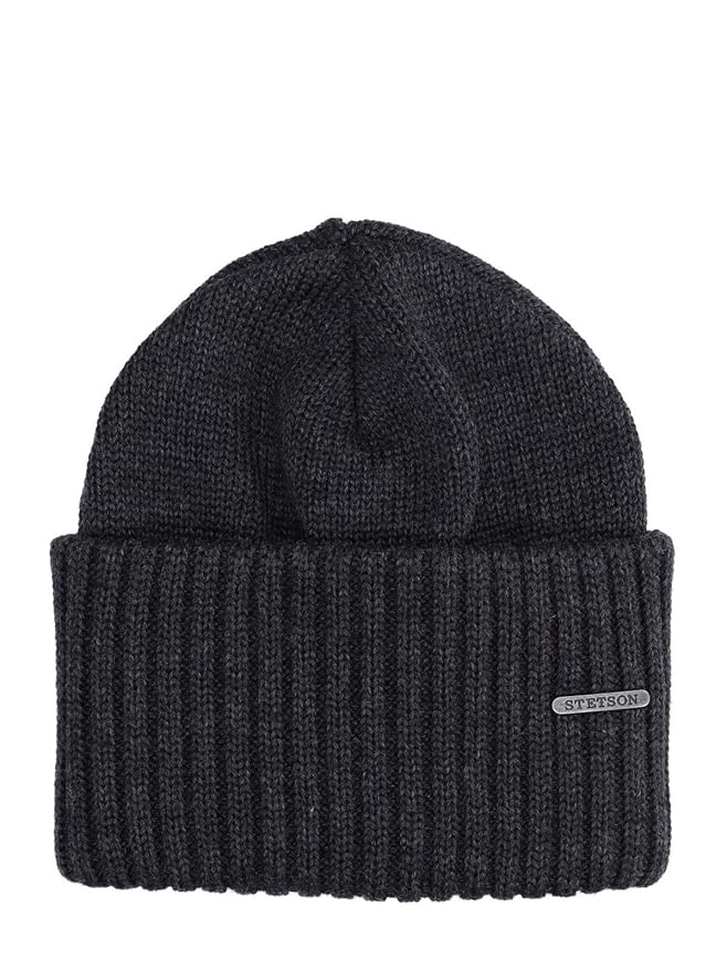 Stetson Northport Wintermütze aus Merinowolle | Mütze Made in Italy | Seemannsmütze für Damen/Herren | Wollmütze Herbst/Winte