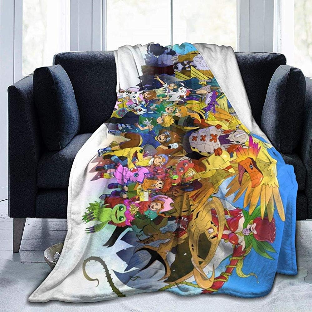 DSFAA Anime Digimon Blanket Oversized Warm Adult Super Soft Blanket con