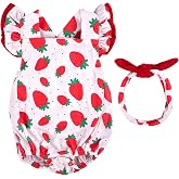 BABESIDE Reborn Baby Doll Clothes for 18-20 Inch Dolls, Strawberry Outfit | Cute Doll Clothing for Dress-Up Pretend Play, Soft Doll Accessories for Birthdays and Holidays, Doll Not Included, Ages 3+