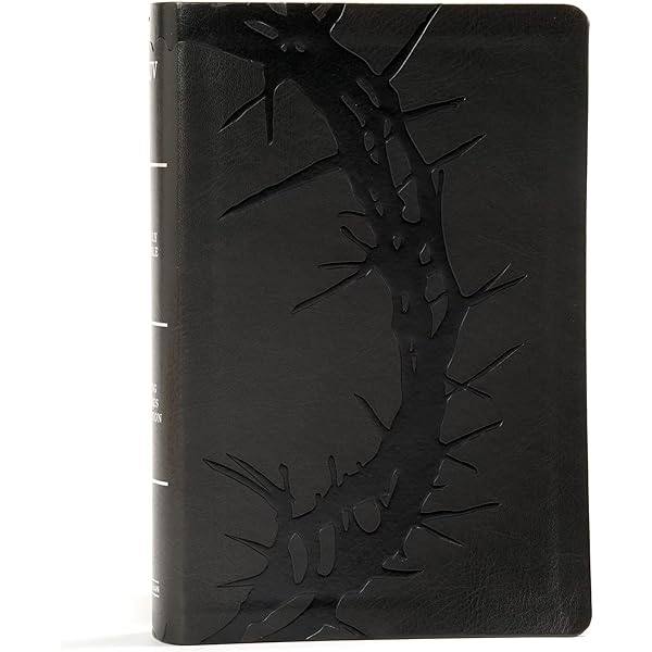 KJV Large Print Compact Reference Bible, Charcoal LeatherTouch