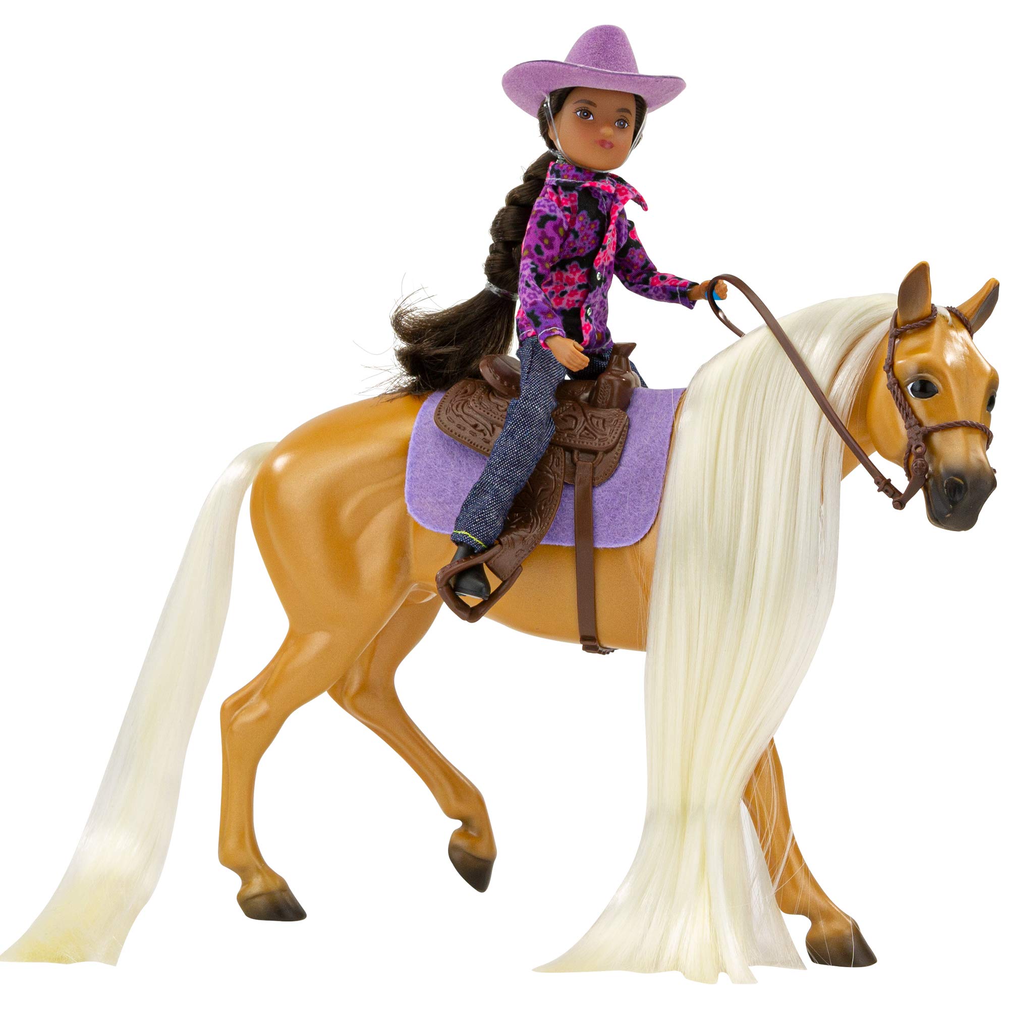 Breyer Horses Freedom Series Horse and Western Rider Set | Charm & Gabi | Horse and Rider Set | Horse Toy | 1:12 Scale | Model #61146, Various