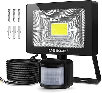 Meikee 20w Led Strahler Mit Bewegungsmelder 2000 Lm Superhell Led Fluter Ip66 Wasserdicht Aussenstrahler Flutlichtstrahler Scheinwerfer Licht Ideale Wandleuchte Fur Garten Garage Sportplatz Amazon De Beleuchtung