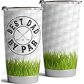Fancyfams Funny Golf Gifts for Men - 20oz Stainless Steel Mug Tumbler Unique Fathers Day Gift Birthday Dad from Daughter Birthday Cup (Golf Dad - 20oz)