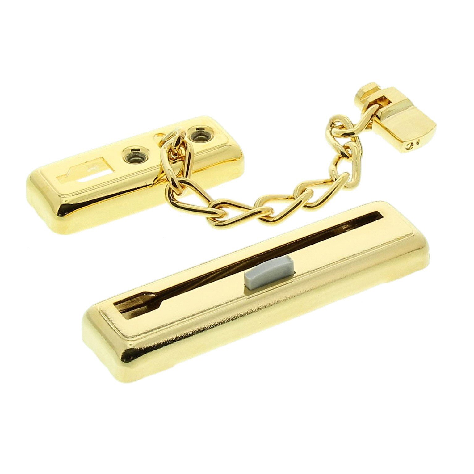 BURG-WÄCHTER Security Chain Door Guard, Childproof, Chain Length 13 cm, TKM 64 SB, Brass, 05501 4