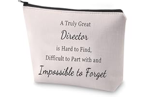 BLUPARK Director Gift Director Cosmetic Bag A Truly Great Director Canvas Makeup Bag for Band Theater Movie Director (Truly Great Director)