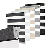 Persilux No Drill No Tool Zebra Blinds Dual Layer