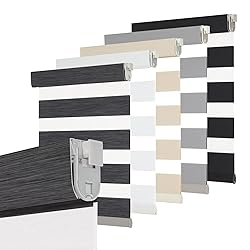 Persilux No Drill No Tool Zebra Blinds Dual Layer