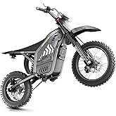 Windone RS5 Electric Dirt Bike for Teens &amp; Adults (13+), Up to 37 MPH | 45 Miles Range, 2200W Peak Motor, 14"/12" Off-Road Tires, Hydraulic Suspension, 3-Speed Modes Electric Motorcycle