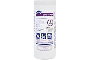 Oxivir Diversey Tb 5388471 Ready-to-Use Disinfectant Cleaning Wipes, Accelerated Hydrogen Peroxide, Large 7x8-Inch Sheets, 60-Wipes, 1-Slim Canister