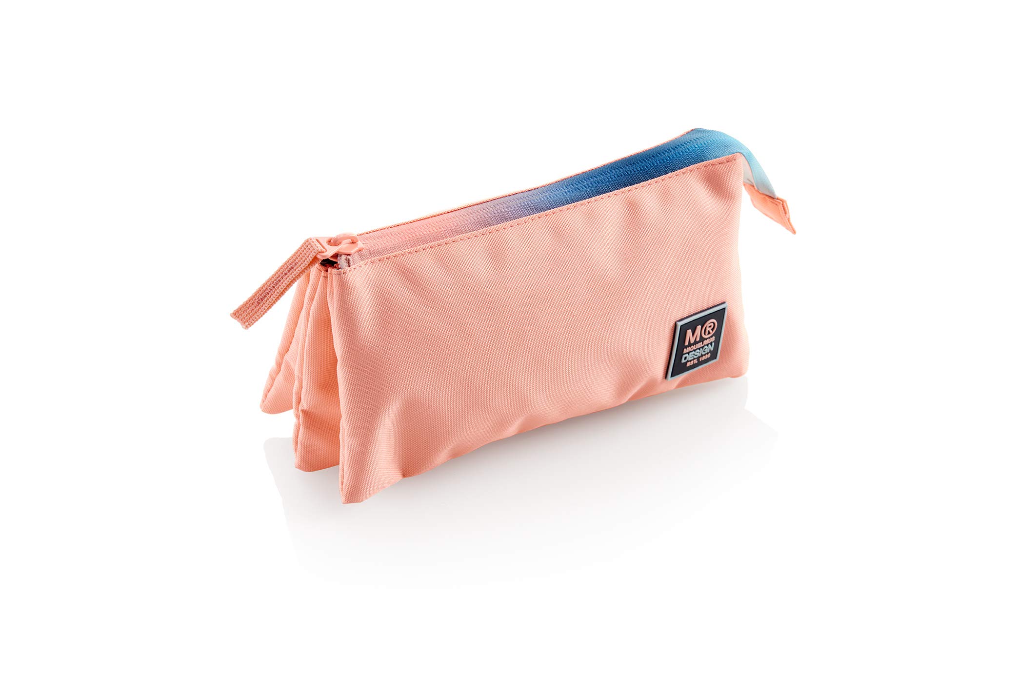 Miquelrius - Triple Iris Pencil Case, Three Compartments with Zip, Pink