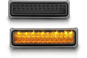 AmeriLite Smoke LED Parking Turn Signal Lights Set For Full Size/Blazer/Suburban : Sierra/Yukon - Passenger and Driver Side