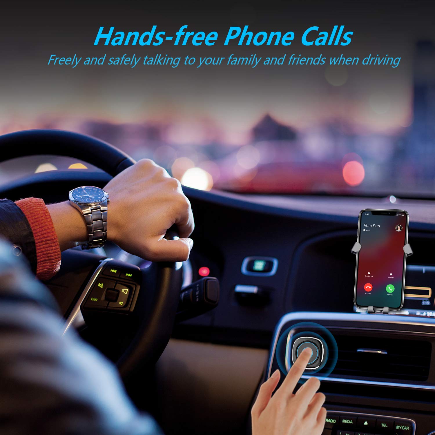Bluetooth Receiver For Car Esky Bluetooth 4 2 Hands Free Car Kits