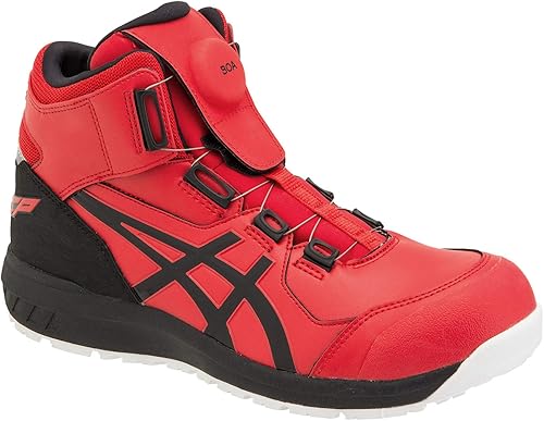 Amazon アシックス 安全靴 ウィンジョブcp304 Boa 安全靴 Boaダイヤル式 012 Fcp304 26 5 600 クラシックレッド ブラック シューズ バッグ
