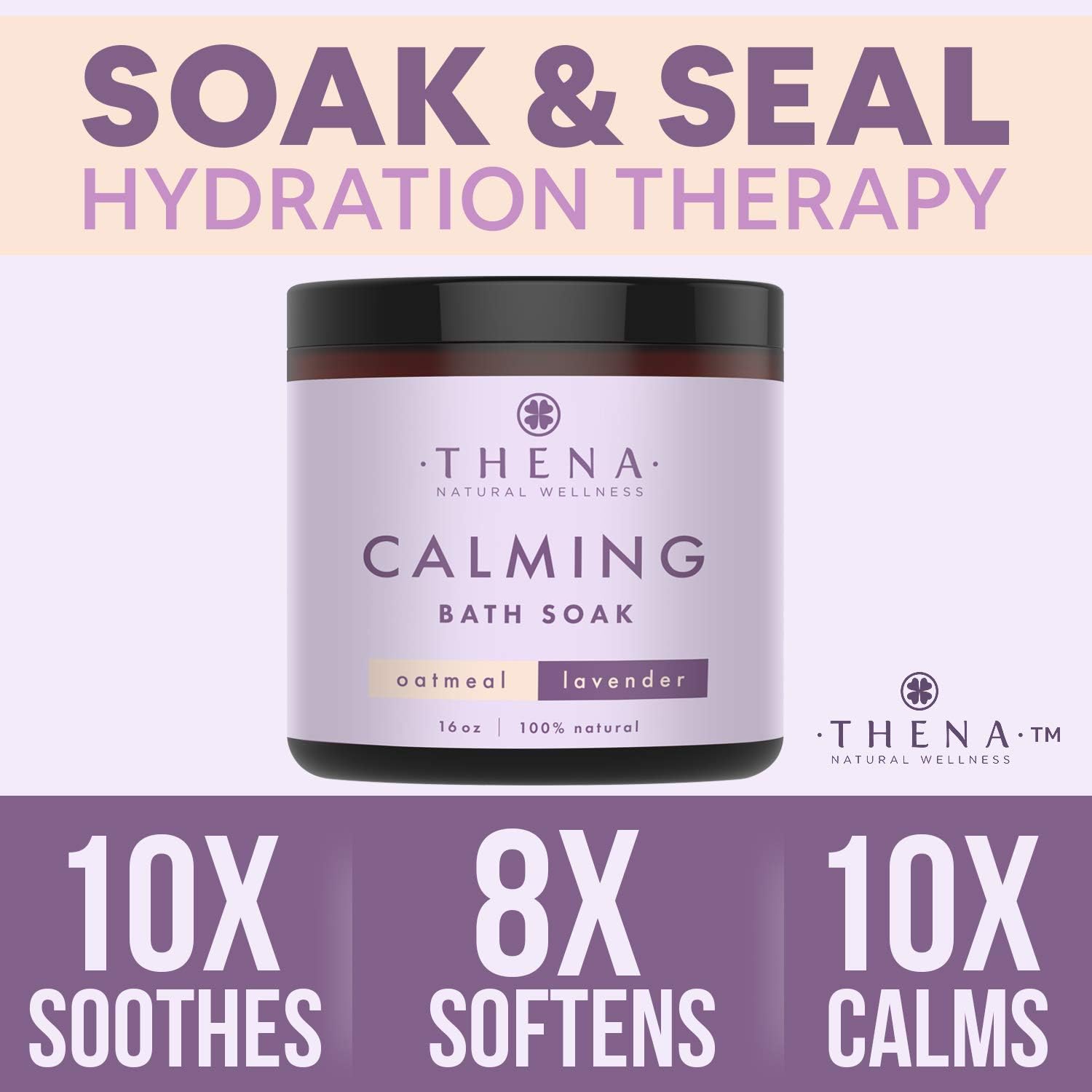 Organic Eczema Bath Therapy for Baby Adults with Colloidal Oatmeal Manuka Honey Calendula Dead Sea Salt Lavender Essential Oil, All Natural Relief Soaking Soothing Moisturizing Dry Skin Treatment: Health & Personal Care