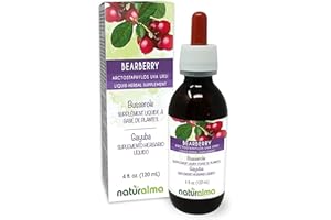 Naturalma Bearberry (Arctostaphylos uva Ursi) Leaf Alcohol-Free Tincture - 4 fl oz Liquid Extract in Drops - Herbal Supplement - Vegan