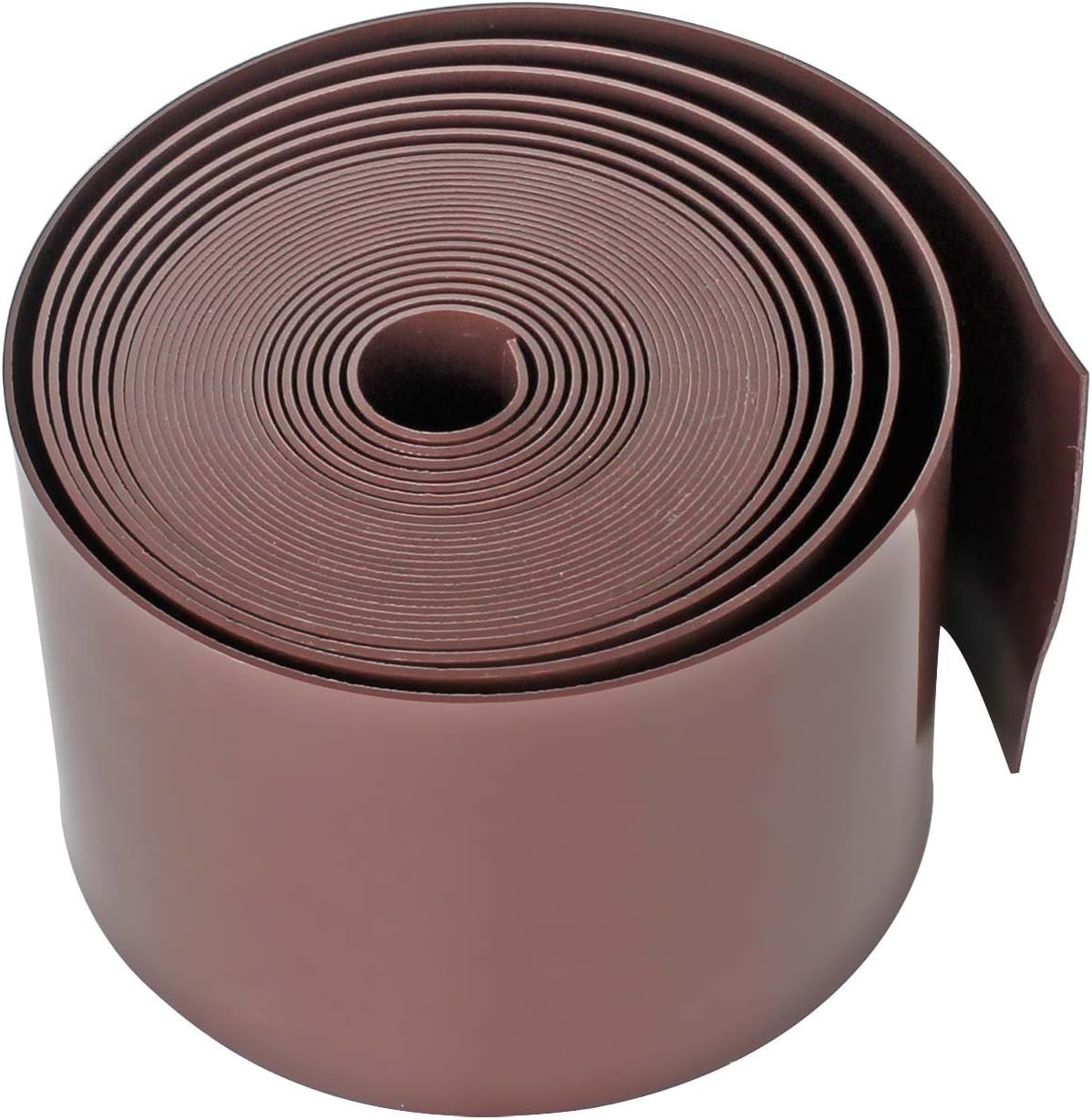 Forever Speed Polyethylene Plastic Lawn Edging Roll Smooth Edge Lawn Edging PE 2mm 25mx10cm (LxH) Brown