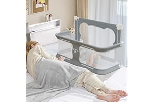 JWPEHOE 3 in 1 Baby Bassinet Bedside Sleeper Portable Crib, Co-Sleeping Baby Bed, Playpen, Suitable for Twin, Full, King & Queen Size Bed (33.5 Inch)