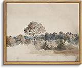 KBKBART Framed Vintage Neutral Wall Art