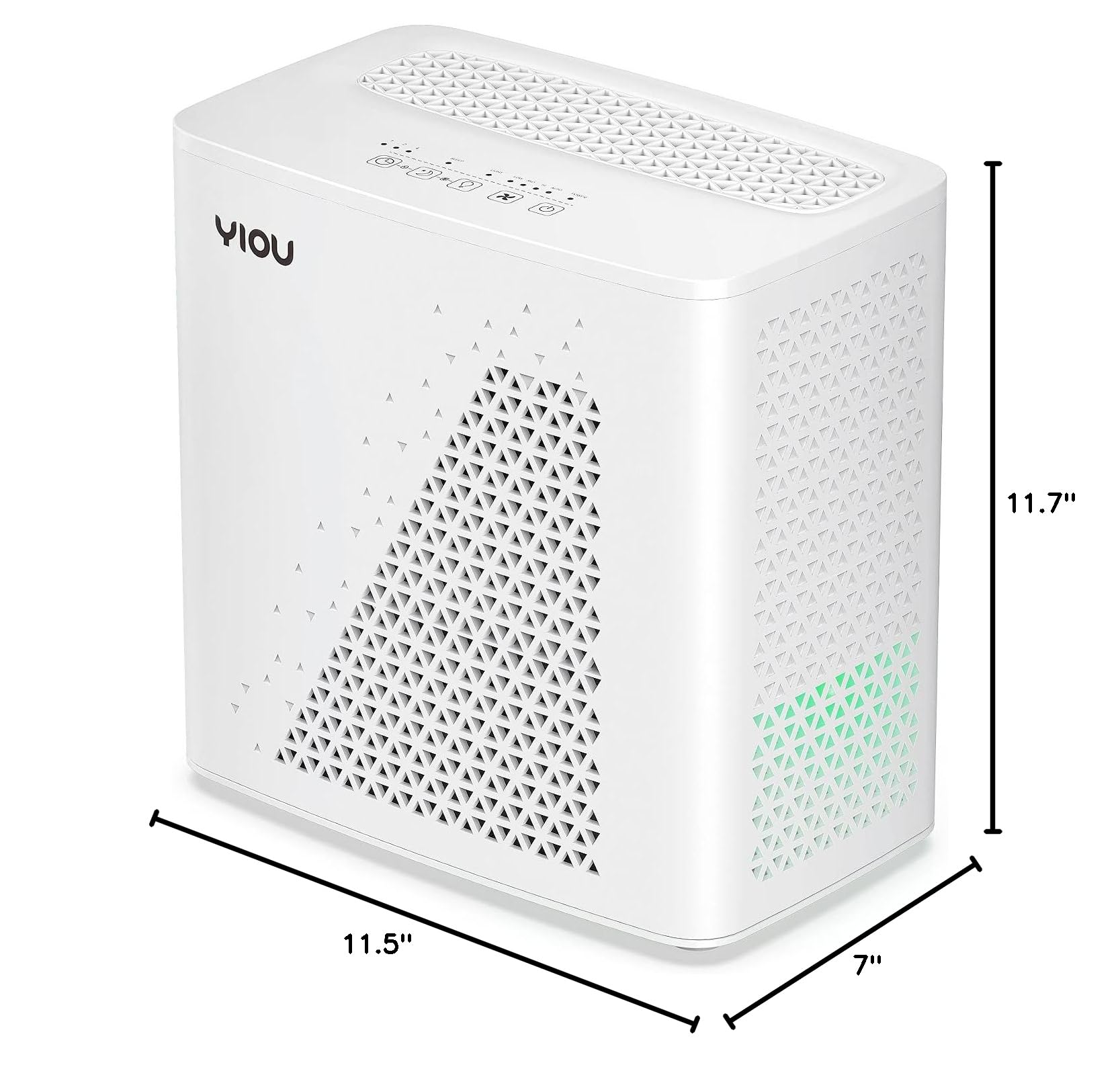 YIOU Air Purifier for Home Large Room up to 547 ft², H13 True HEPA Air Filter 20dB Air Cleaner Odor Eliminator for Allergies Smoke Dust Pollen, White