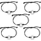 ABBECIAO Aluminum Washer Bracelet Stamping Project Kit for Metal Stamping Adjustable Bracelet Making. Pack of 5
