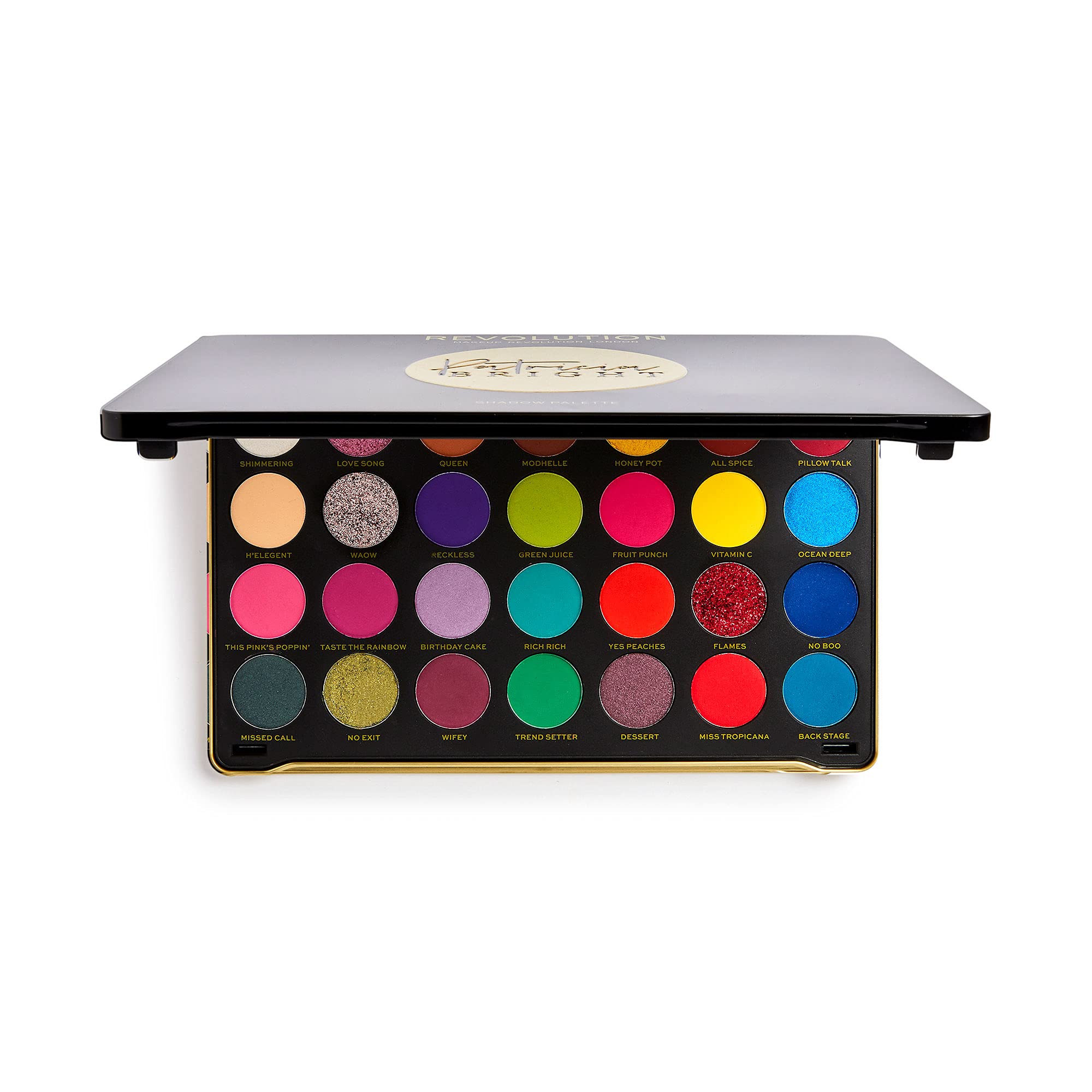 Revolution Beauty London, Patricia Bright, Rich In Colour, Eyeshadow Palette, 28 Shades, 33.6g