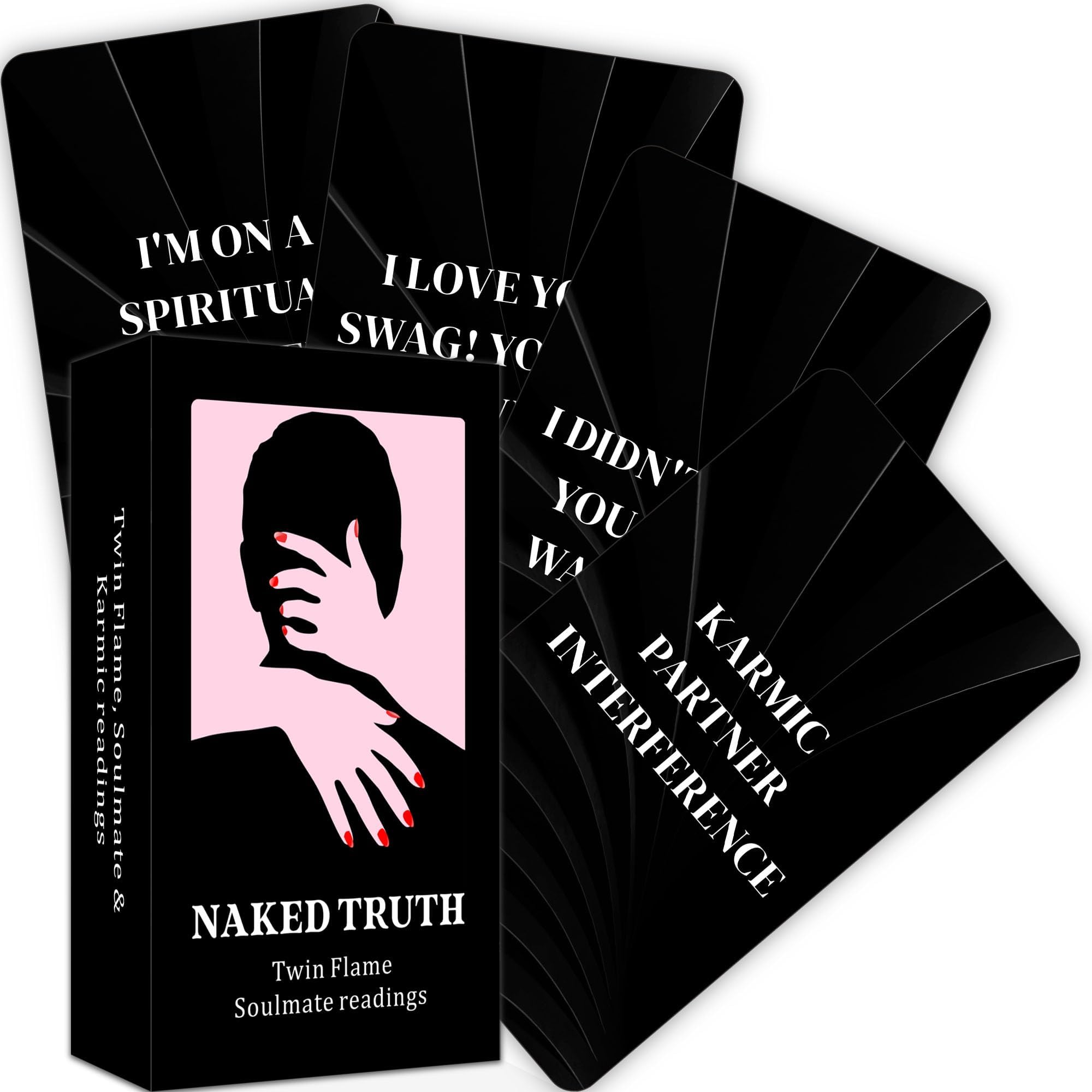 QCFQCF Love Oracle Cards,Truth Oracle Deck,Soulmate Oracle Cards for Beginners, Perfect for Twin Flame and Soulmate Readings