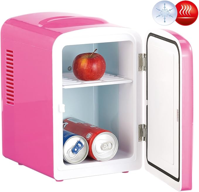 Rosenstein Sohne Dosenkuhlschrank Mini Kuhlschrank Ac Dc 12 230v 4l Mit Warmhalte Funktion Pink Dosen Kuhler Amazon De Kuche Haushalt