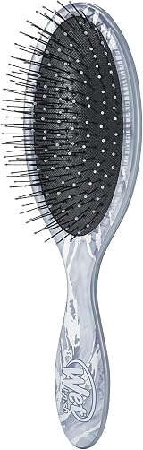 Wet Brush Original Detangler Brush Metallic Marble Silver – All Hair Types view 3