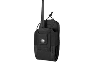 FRTKK Tactical Radio Holder Radio Holster Molle Radio Pouch Universal Radio Case Military Heavy Duty Radio Bag for Police Fir