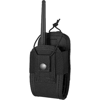 FRTKK Tactical Radio Holder Radio Holster Molle Radio Pouch Universal Radio Case Military Heavy Duty Radio Bag for Police Fir
