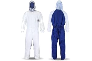SAS Safety 6938 Moon suit Nylon Cotton Coverall, Large, White
