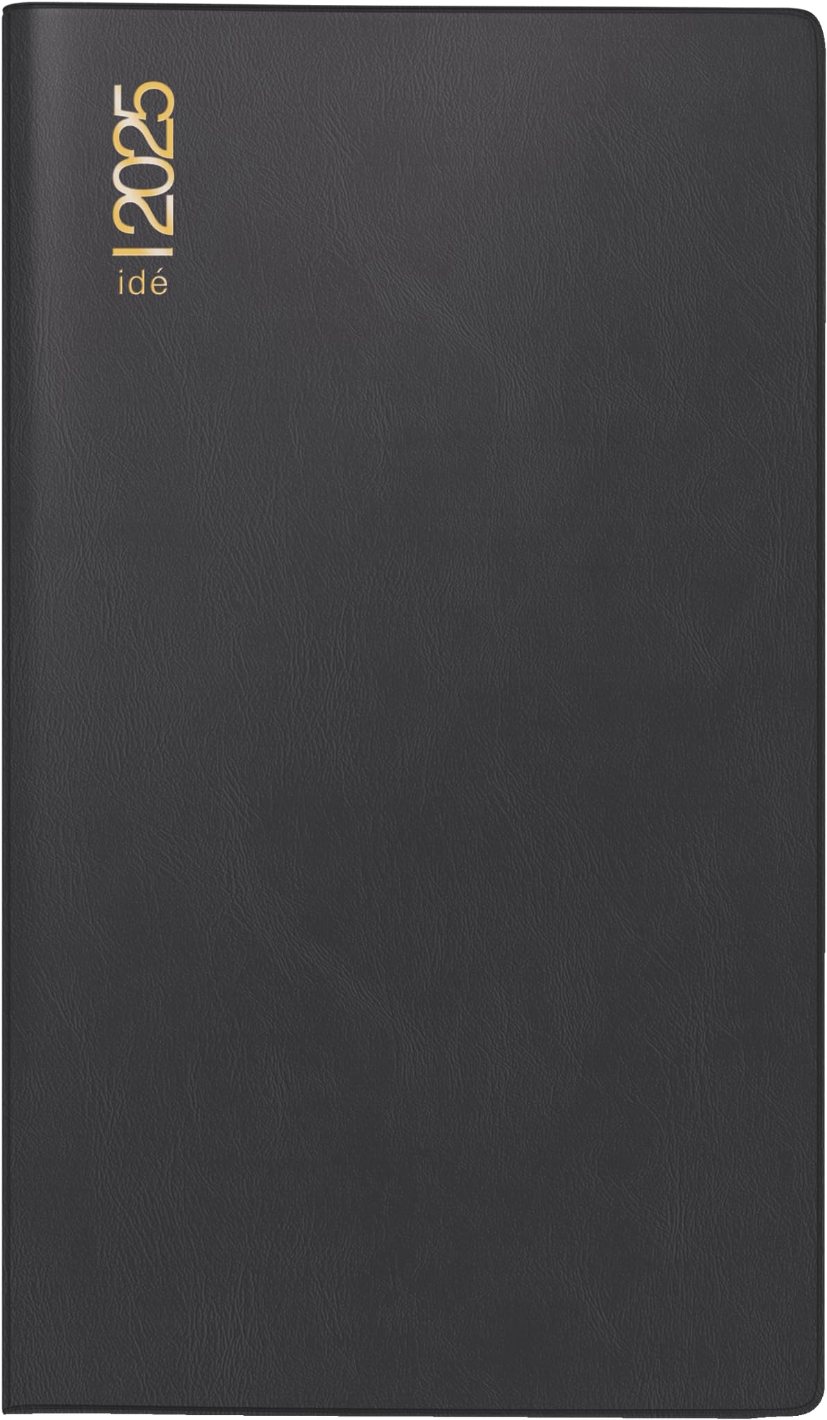 rido/idé Pocket Diary Model TM 11 (2025), 2 Pages = 1 Month, A6, 40 Pages, Plastic Cover, Black