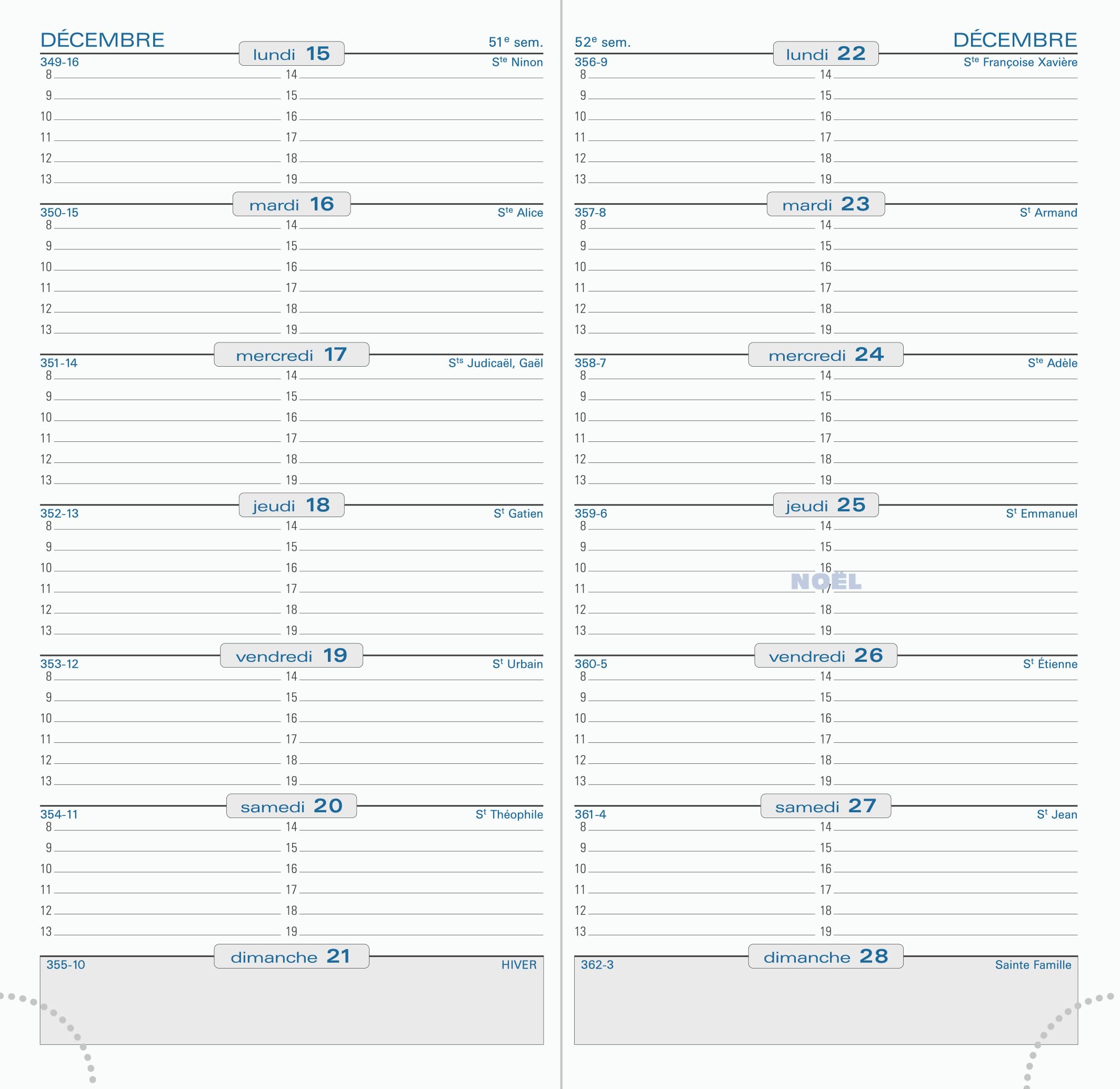 Exacompta 17870 Refill for Pocket Diary January to December 2015