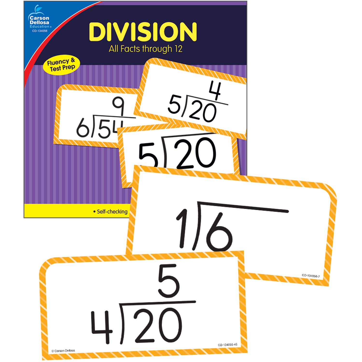 Buy Carson Dellosa Division Flash Cards, Division Flash Cards for 3rd