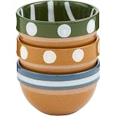 Mud Pie Green Dotted Ramekin Set; 2" X 3" Dia