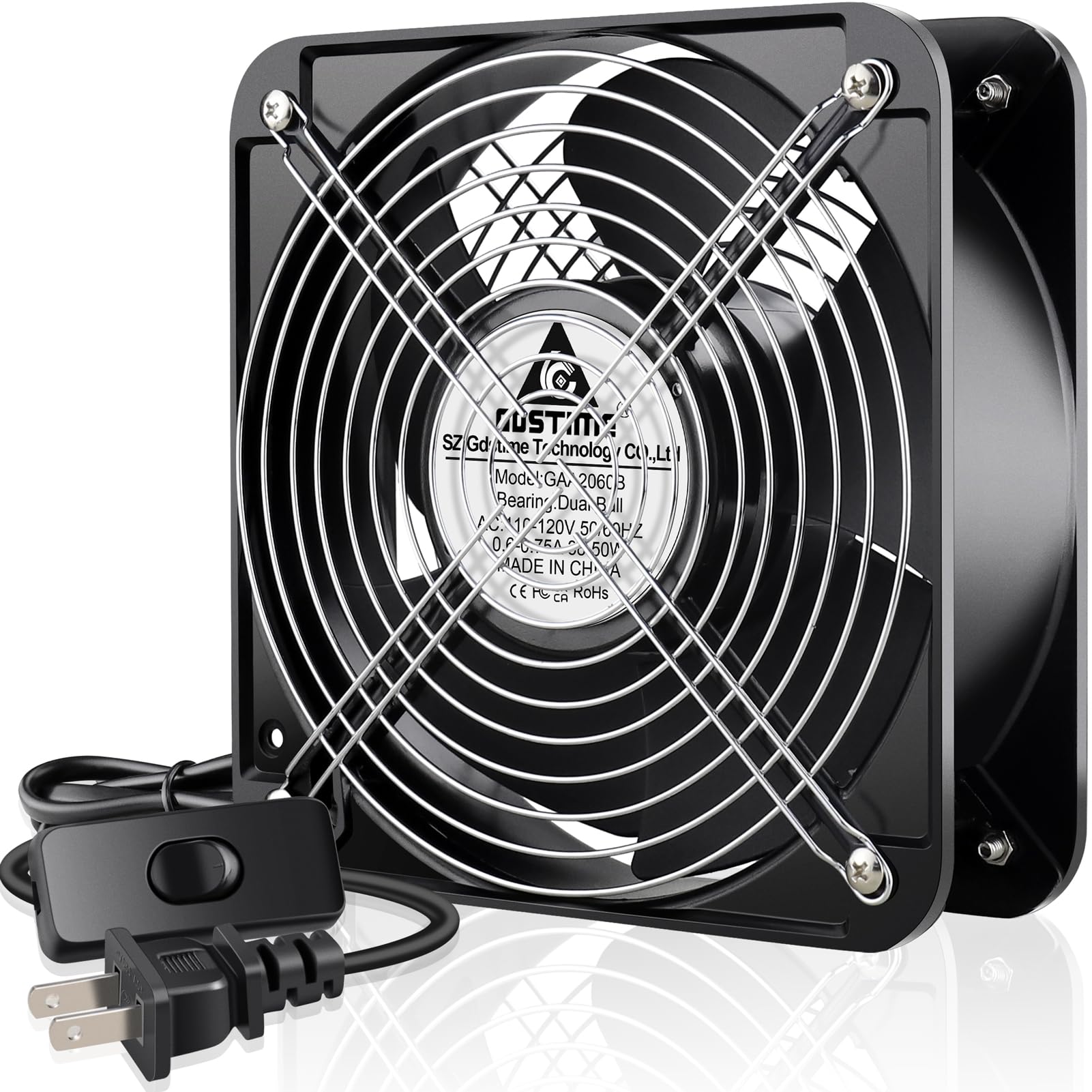 Mua GDSTIME AXIAL Fan 20060, 110V 120V AC 200mm x 200mm x 60mm Heavy ...