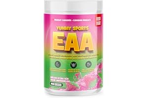 Yummy Sports EAA Supplement Powder – Pre Workout Powder - Keto-Friendly, Gluten-Free, Sports Nutrition Pre-Workout Powder for