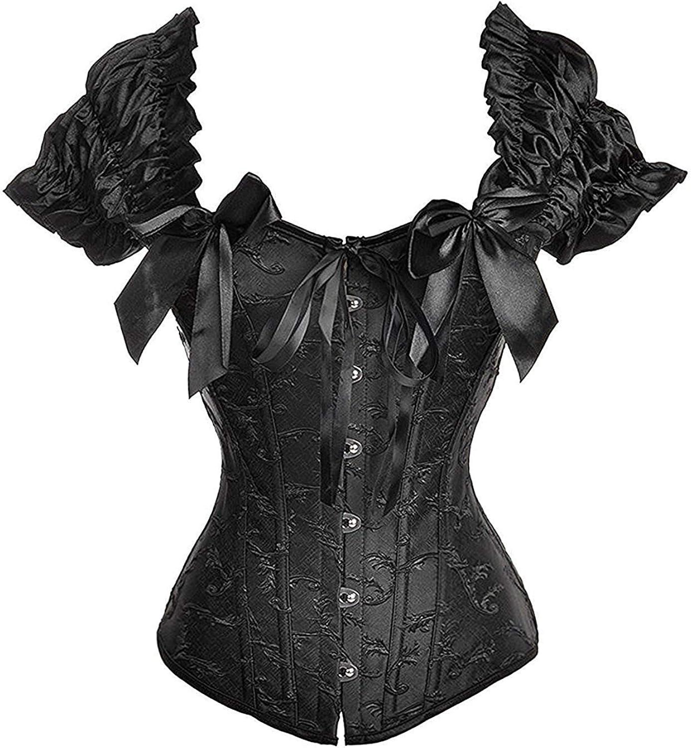 black corset bustier top