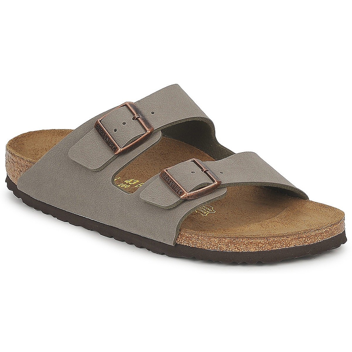 Birkenstock Arizona Mules/Clogs Men Stone - 9 - Mules Shoes