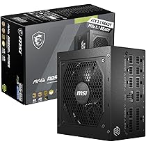MAG A850GL PCIE5 fonte de alimentação 850 W 20+4 pin ATX ATX preto