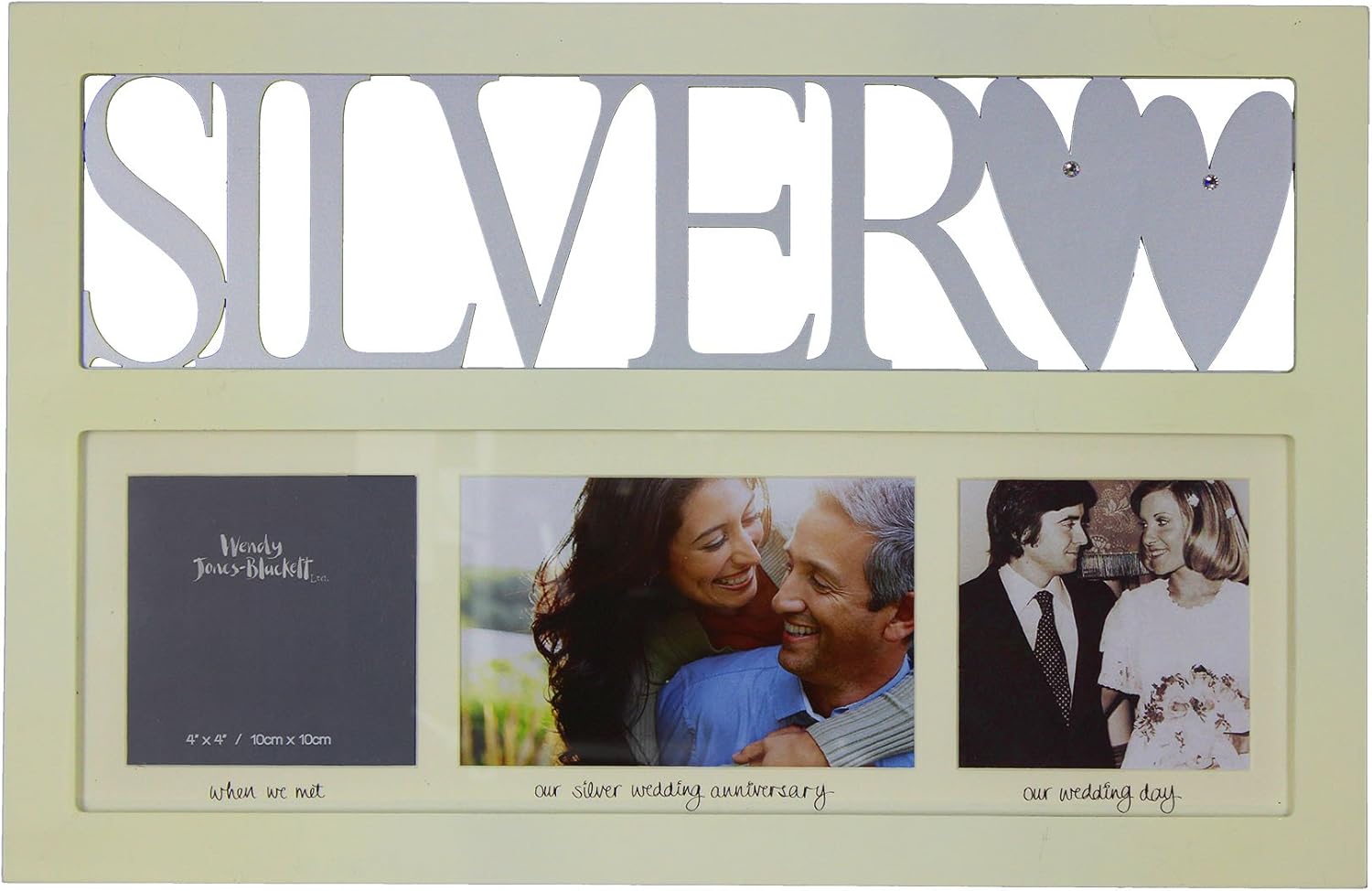 25th Silver Wedding Anniversary Photo Frame Gift Box Multi Picture